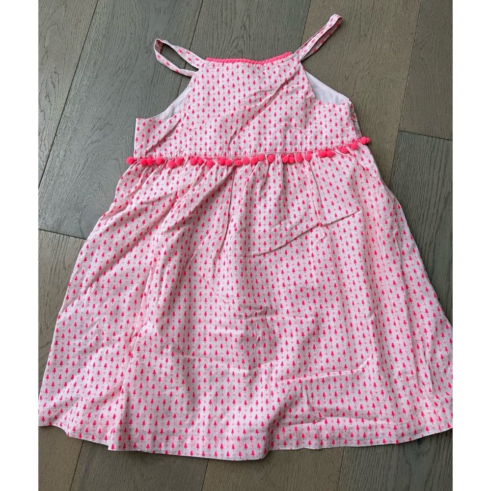 Egg Baby New York Girls Hot Pink Print Dress Sz 5